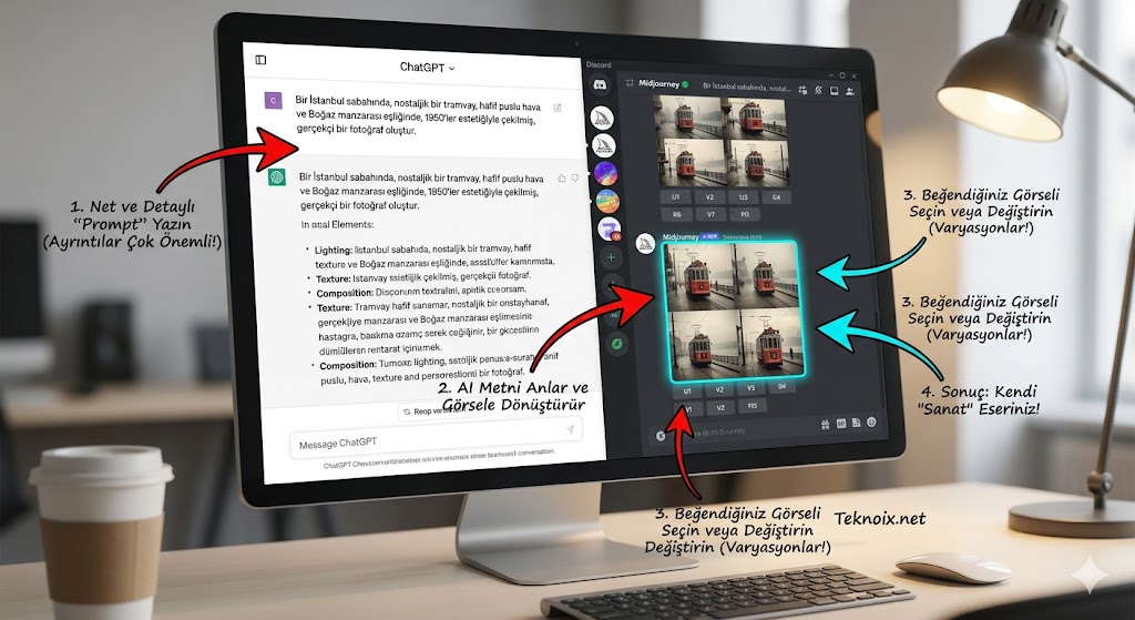 Araç Karşılaştırma veya Ekran Görüntüsü yapay zeka teknoix.