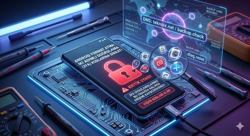 Android Format Atma İki Adımlı Doğrulama Kodlarına Dikkat