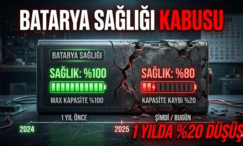 Batarya Sağlığı Kabusu: 1 Yılda %20 Düşüş Normal mi? 1 Batarya Sağlığı