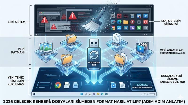 Dosyaları Silmeden Bilgisayara Format Nasıl Atılır