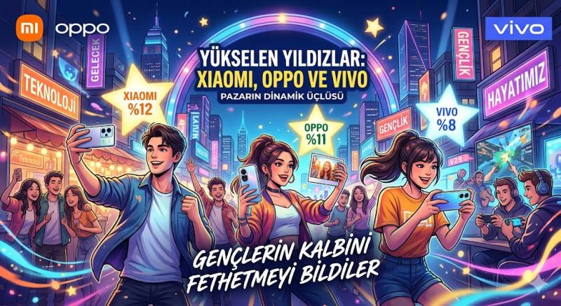 akılı telefon pazarına Yükselen Yıldızlar Xiaomi, OPPO -teknoix