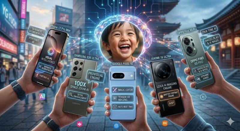 2026 Yılı En İyi Yapay Zeka Kamerası Olan 5 Akıllı Telefon Karşılaştırması - TeknoIX