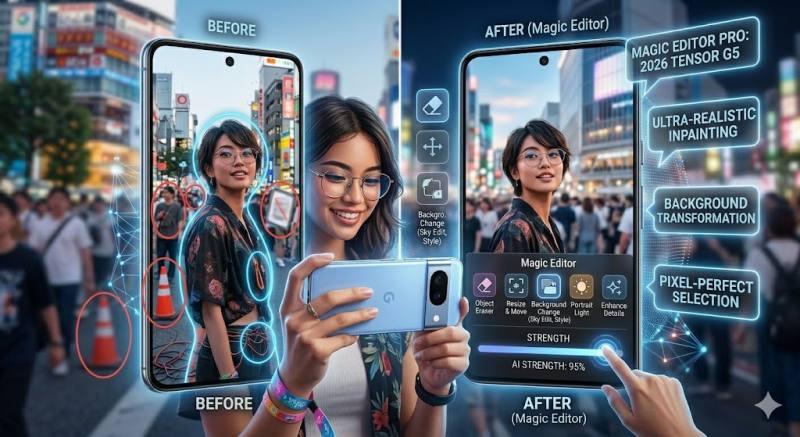 Google Pixel 10 Magic Editor AI Düzenleme Özelliği - TeknoIX