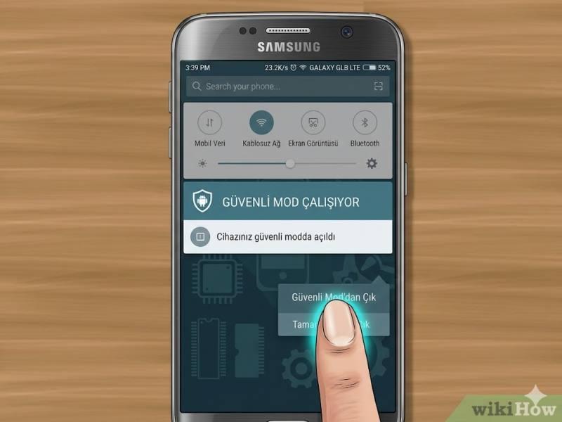samsung akılı telefonları güvenli moda çalıştırma