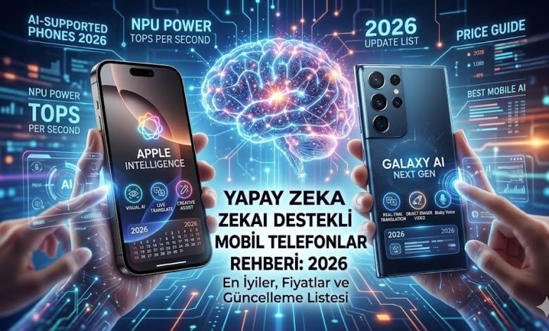 yapay zeka desteki telefonlar 2026
