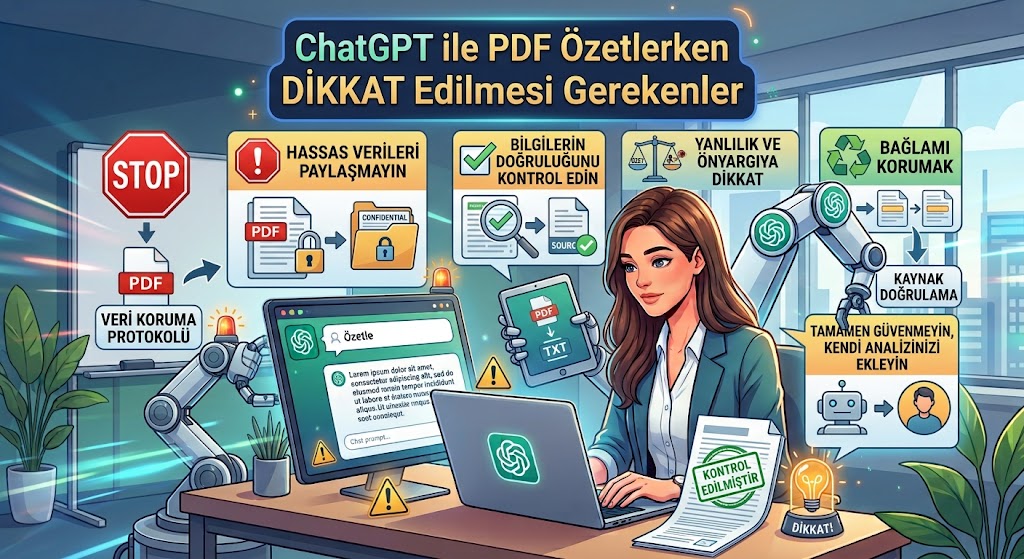 ChatGPT ile PDF özetlerken dikkat edilmesi gerekenler