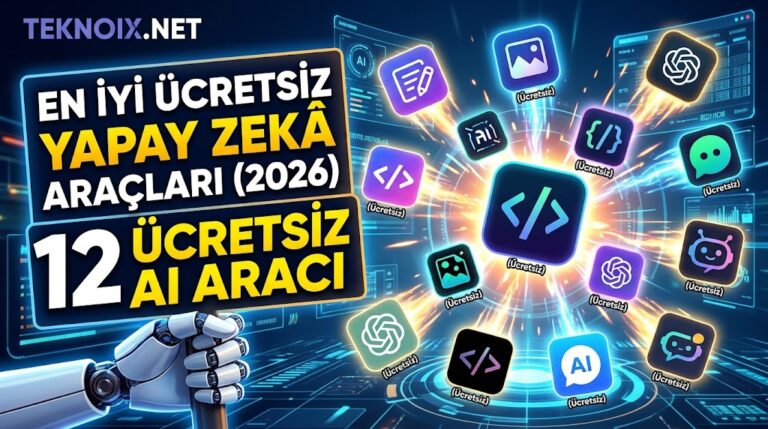 En İyi Ücretsiz Yapay Zekâ Araçları (2026): 12 Ücretsiz AI Aracı