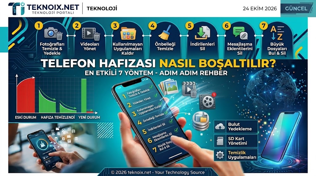 Telefon Hafızası Nasıl Boşaltılır? En Etkili 7 Yöntem