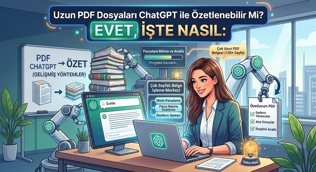 Uzun PDF dosyaları ChatGPT ile özetlenebilir mi