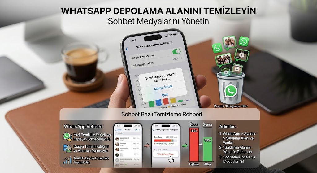 WhatsApp Depolama Alanını Temizleyin