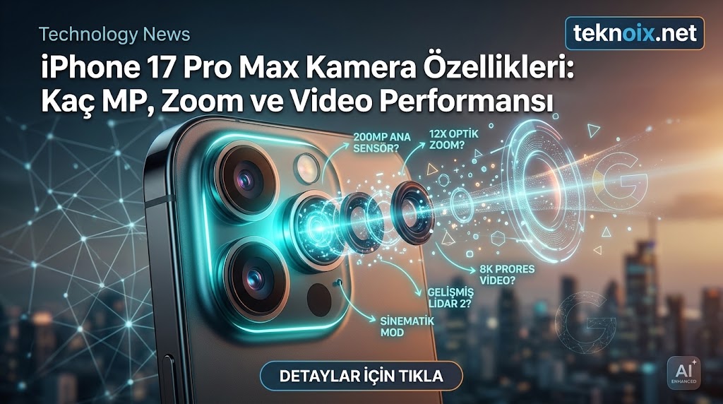 iPhone 17 Pro Max Kamera Özellikleri: Kaç MP, Zoom ve Video Performansı