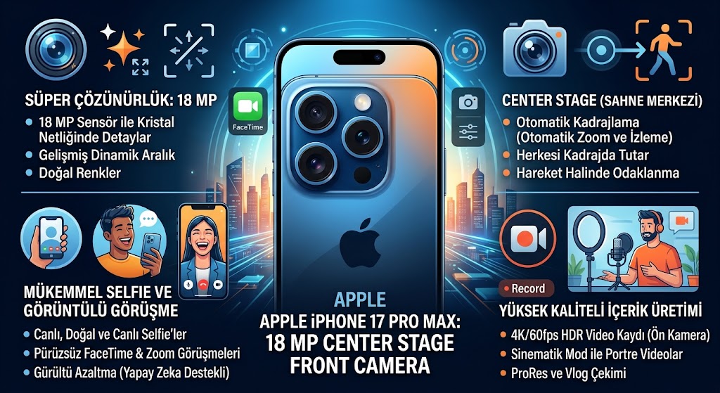 iPhone 17 Pro Max ön kamerası kaç MP -teknoix